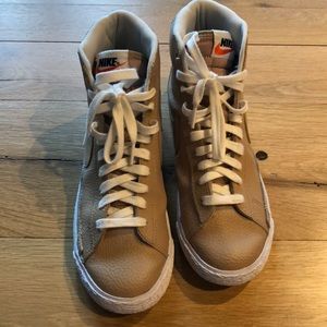 Nike nude high tops size six